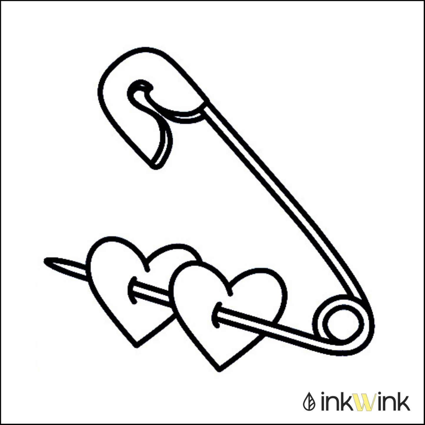 Safety Heart Pin