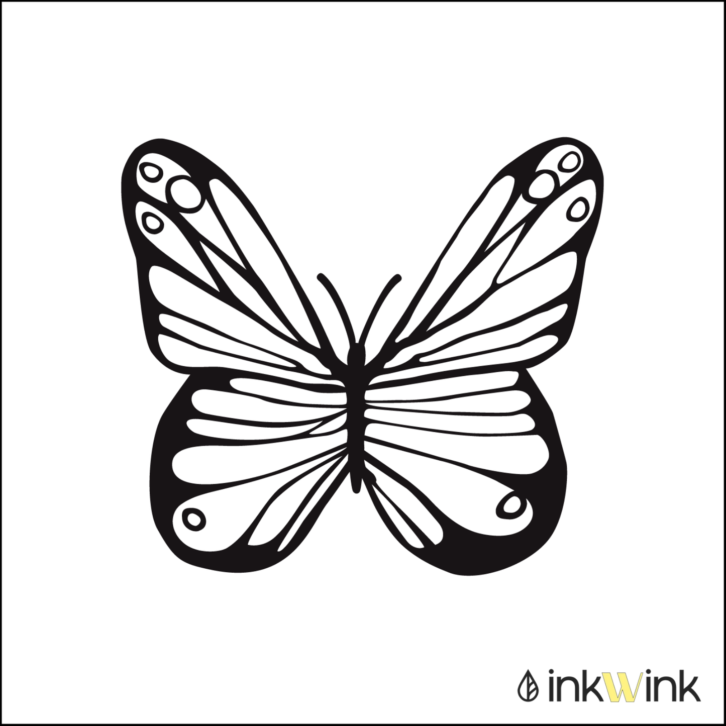 Fine Butterfly Tattoo