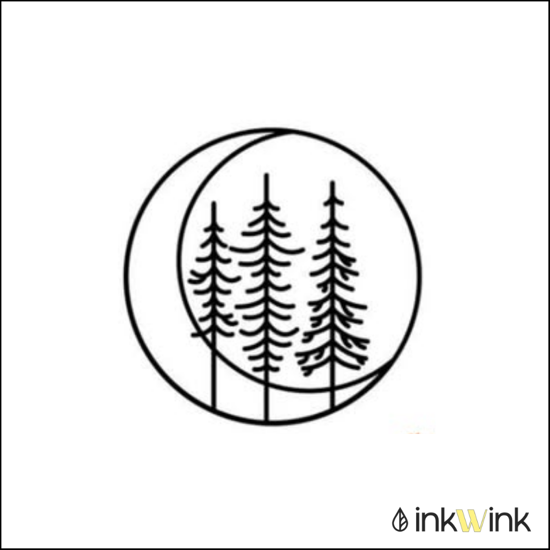 Moon And Trees