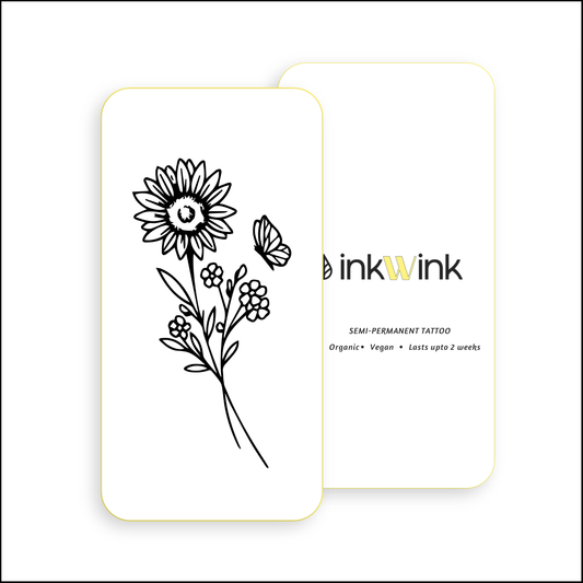 Sunflower and butterfly
