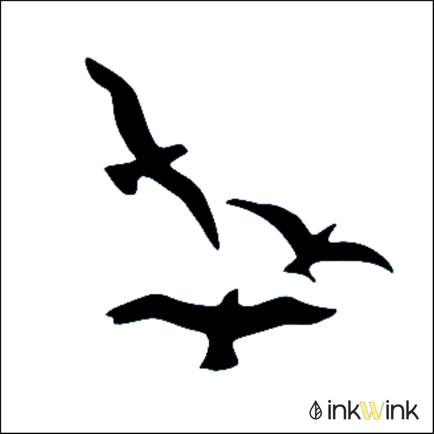 Three Birds Flying