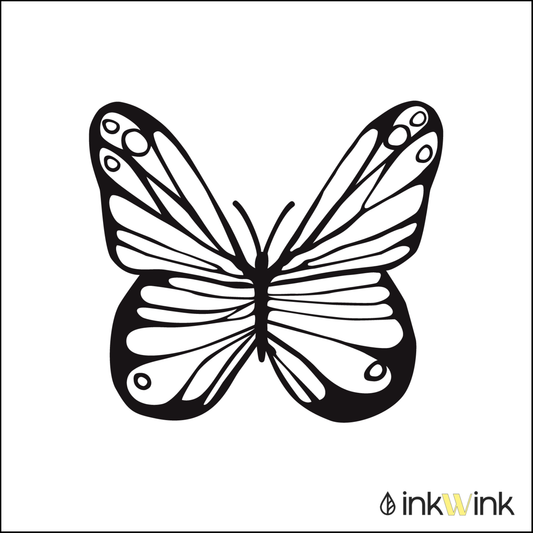 Fine Butterfly Tattoo