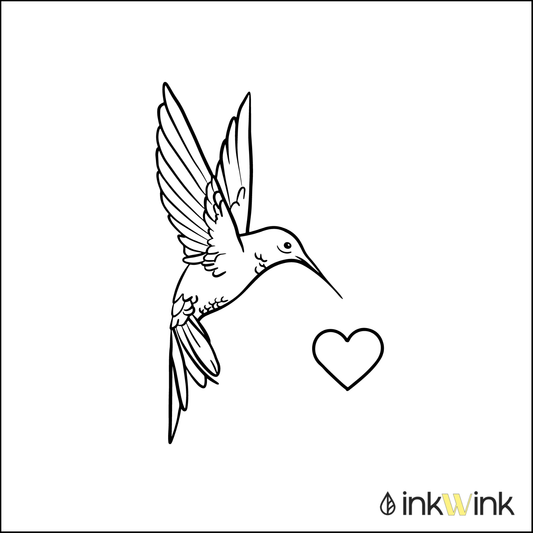 Hummingbird with a Heart