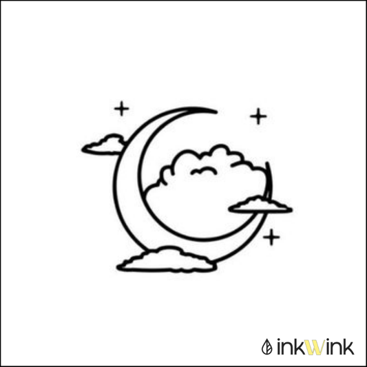 Crescent Moon With Clouds