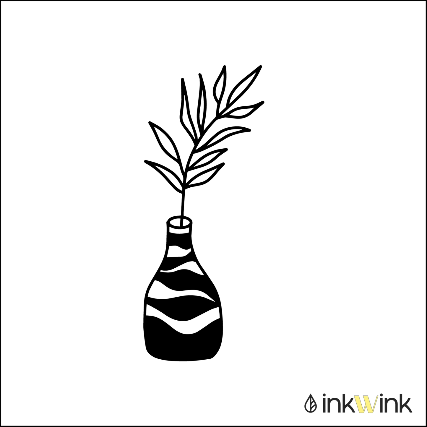 Small Zebra Vase